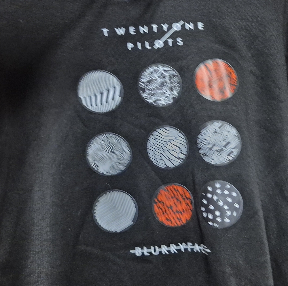 Twenty One Pilots Blurryface Black Graphic Hoodie